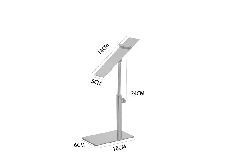 RY DISPLAY 1 pcs Modern Gold Polished Shoe Riser Sandal Shoe Store Metal Shoe Display Stand Rack Stand Adjustable Height (Gold) - Image 4